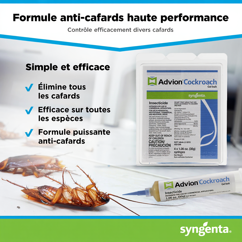 Gel Anti-Cafards Advion – Solution Rapide et Efficace