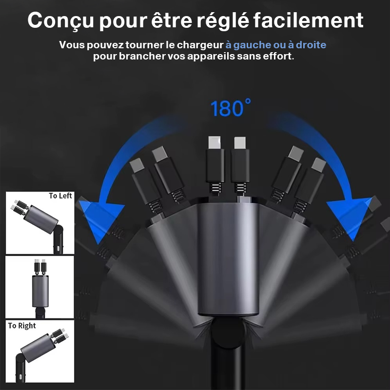 Chargeur Voiture Intelligent 4 en 1