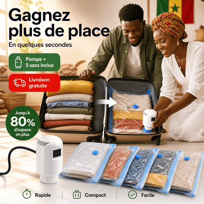 Kit de Rangement – Pompe Électrique + 5 Sacs Inclus