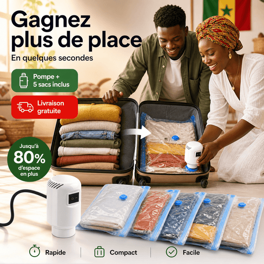 Kit de Rangement – Pompe Électrique + 5 Sacs Inclus