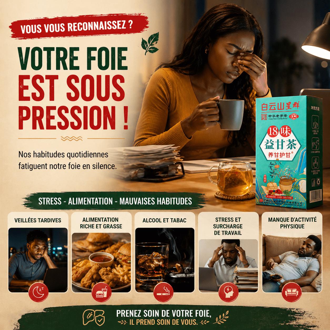 Thé Naturel Détox Quotidien – 18 Plantes