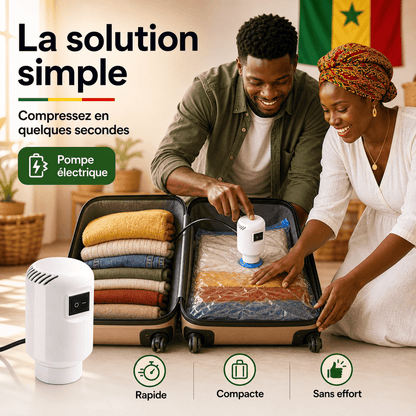 Kit de Rangement – Pompe Électrique + 5 Sacs Inclus