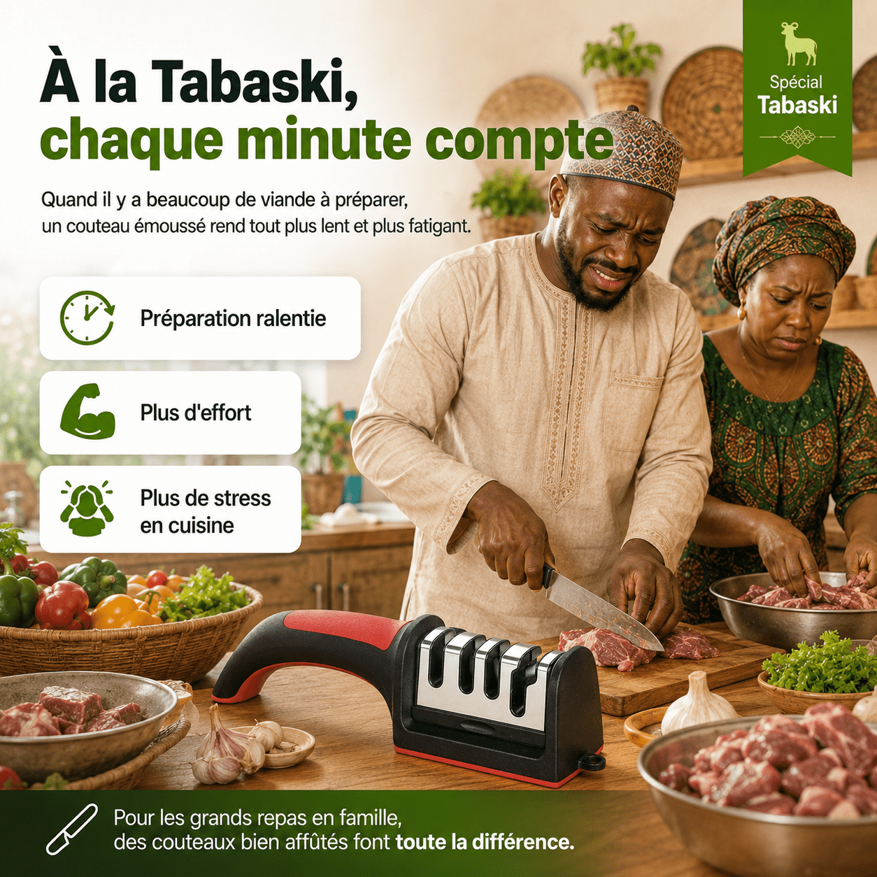 Aiguiseur de Couteaux 4-en-1 Premium