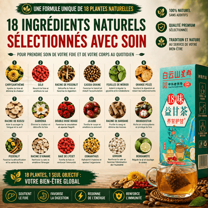 Thé Naturel Détox Quotidien – 18 Plantes