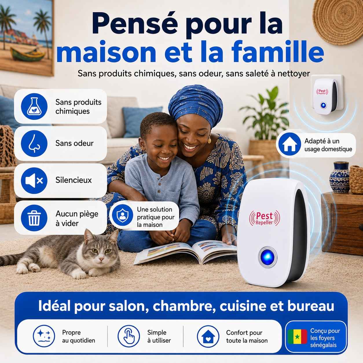 Répulsif Ultrasonique Anti-Nuisibles