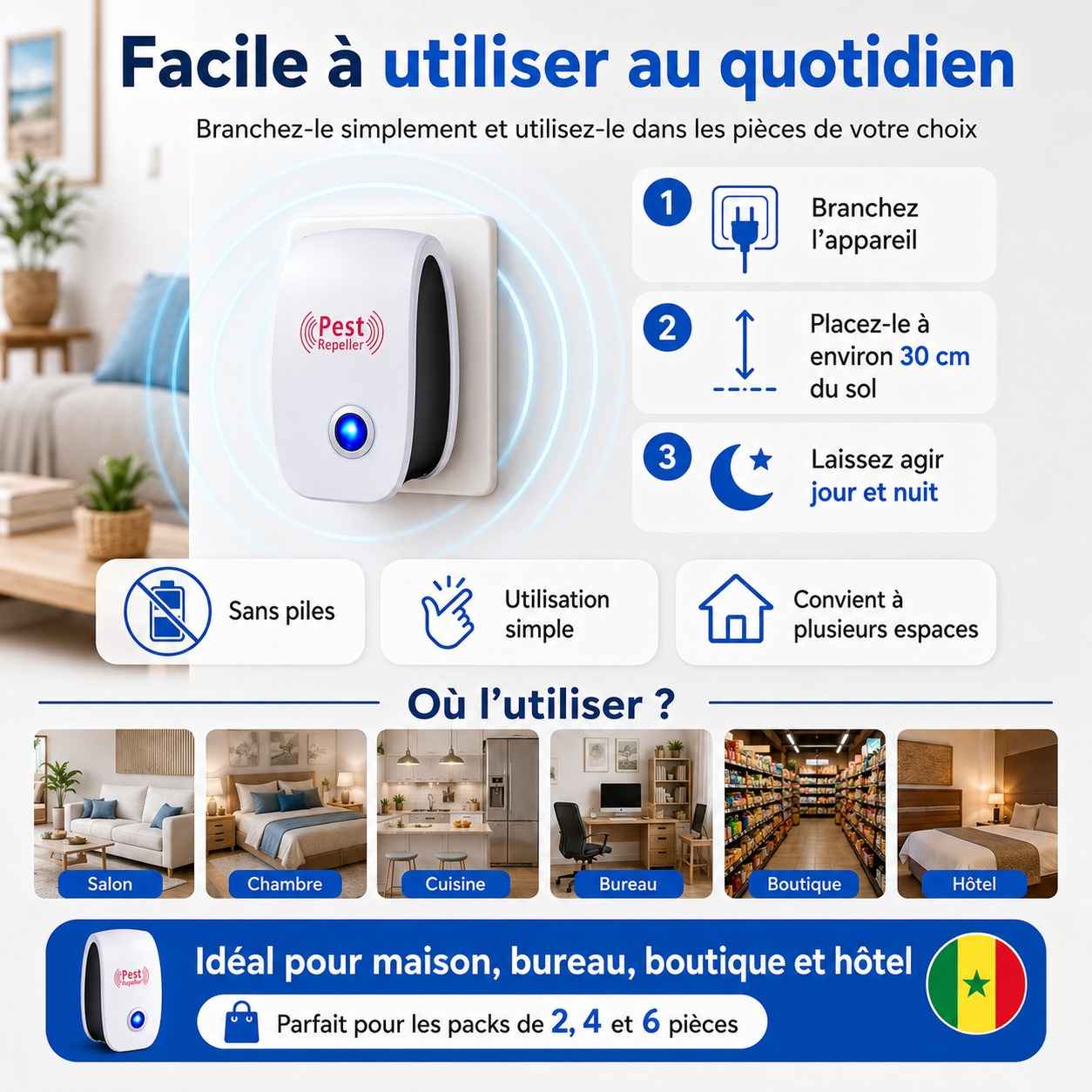 Répulsif Ultrasonique Anti-Nuisibles