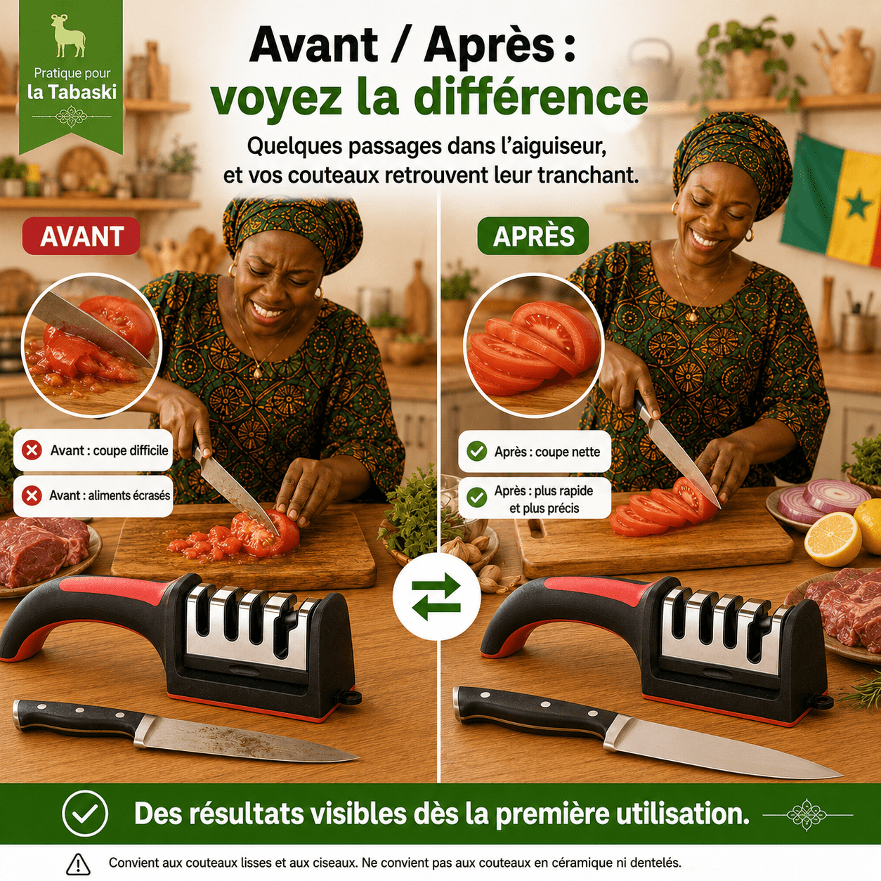 Aiguiseur de Couteaux 4-en-1 Premium
