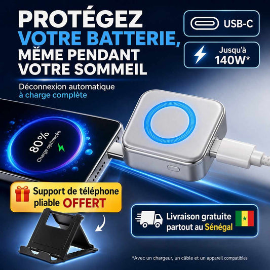 Protecteur de Batterie USB-C – Déconnexion Automatique
