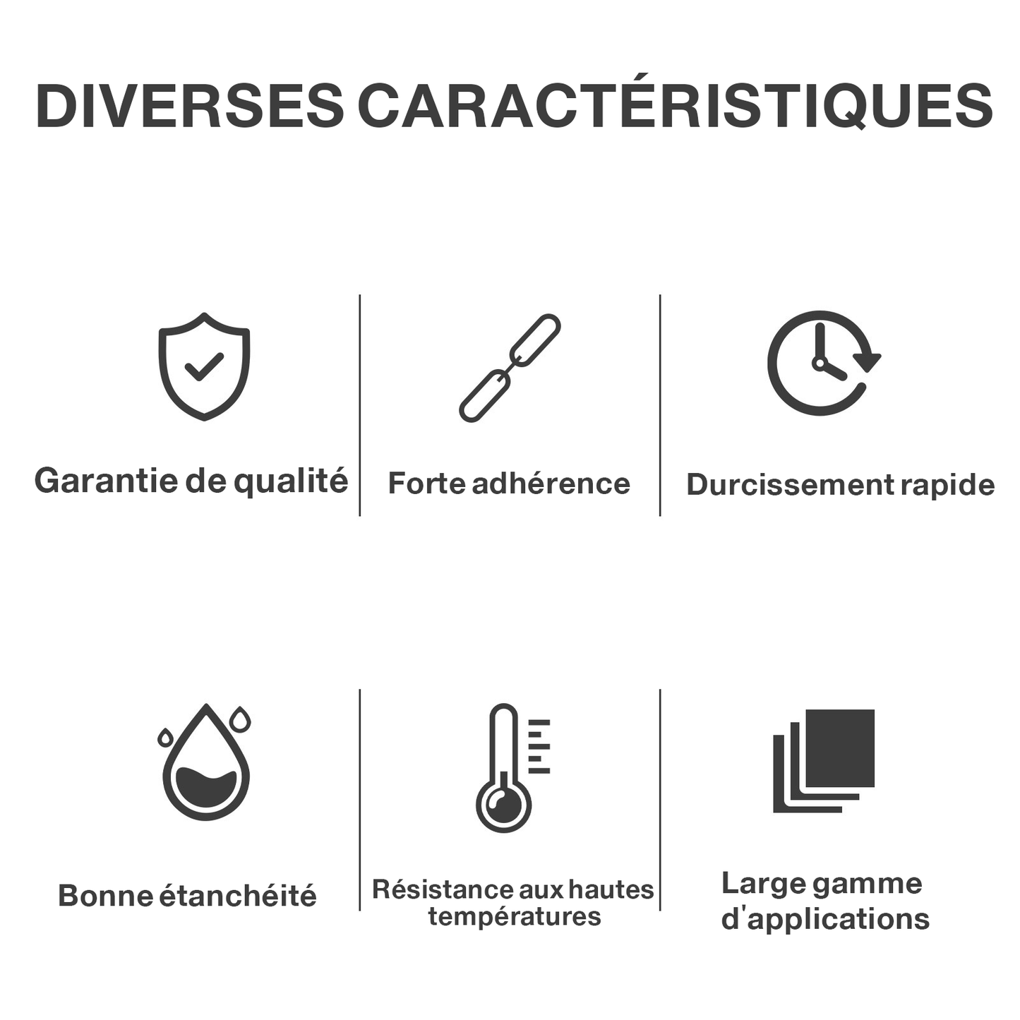 PACK 3 Colles hautes Résistances