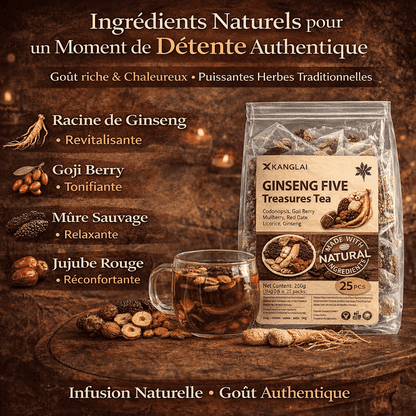 Thé Ginseng Cinq Trésors