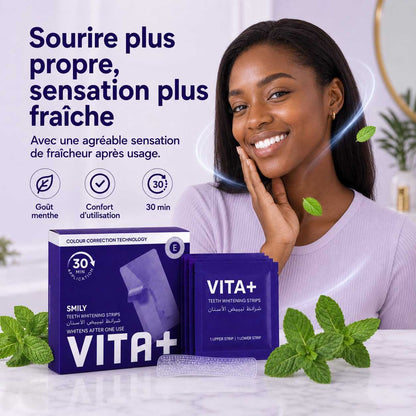 VITA+ – Bandes de Blanchiment Dentaire 30 Min