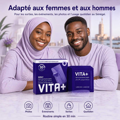 VITA+ – Bandes de Blanchiment Dentaire 30 Min