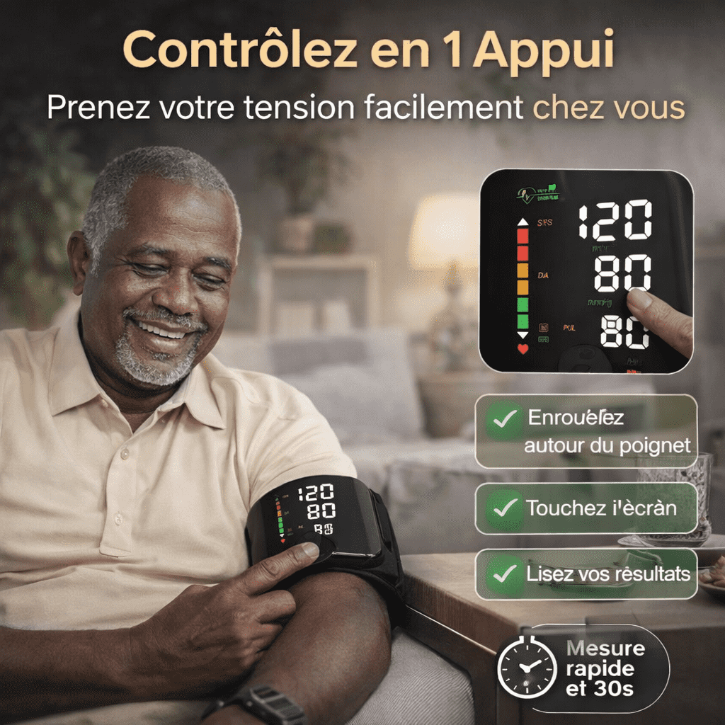 Tensiomètre Électronique Rechargeable – Mesure Précise & Rapide