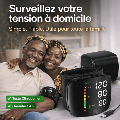 Tensiomètre Électronique Rechargeable – Mesure Précise & Rapide