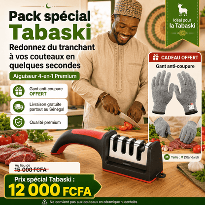 Aiguiseur de Couteaux 4-en-1 Premium